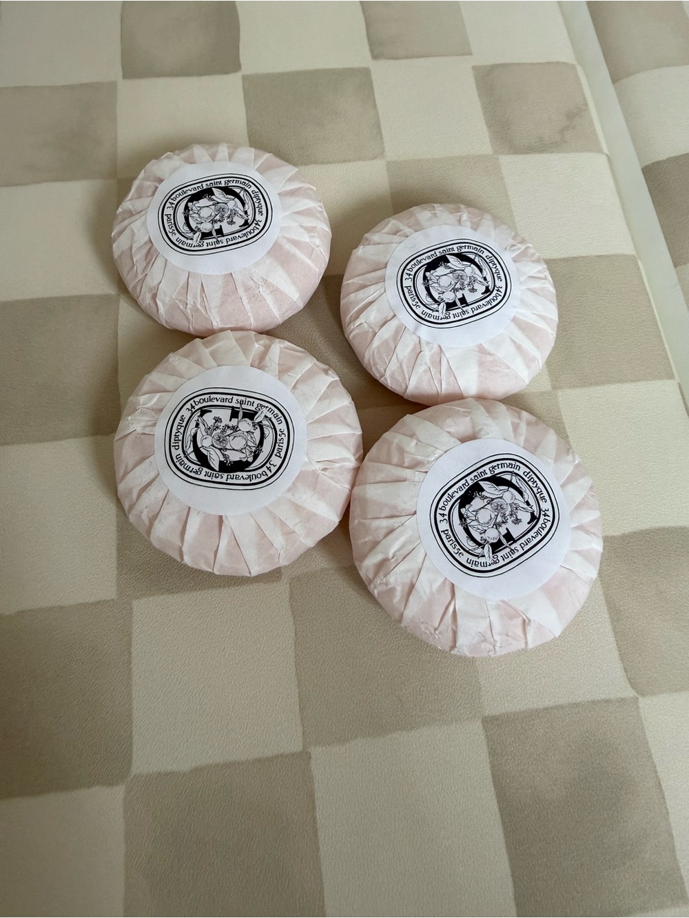 Bundle of 4 Diptyque 34 BOULEVARD SAINT GERMAIN Perfumed soap - 46g NEW